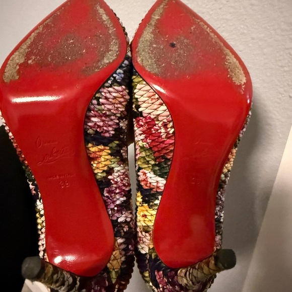 Floral Patterned Women's Heels - Picture 6 of 7